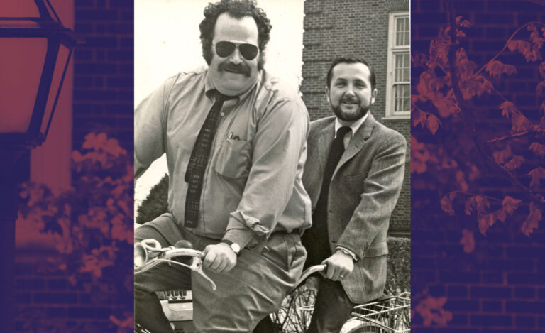 Ziff and Carey on tandem bike