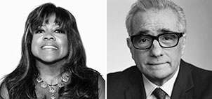 Chaz Ebert and Martin Scorsese