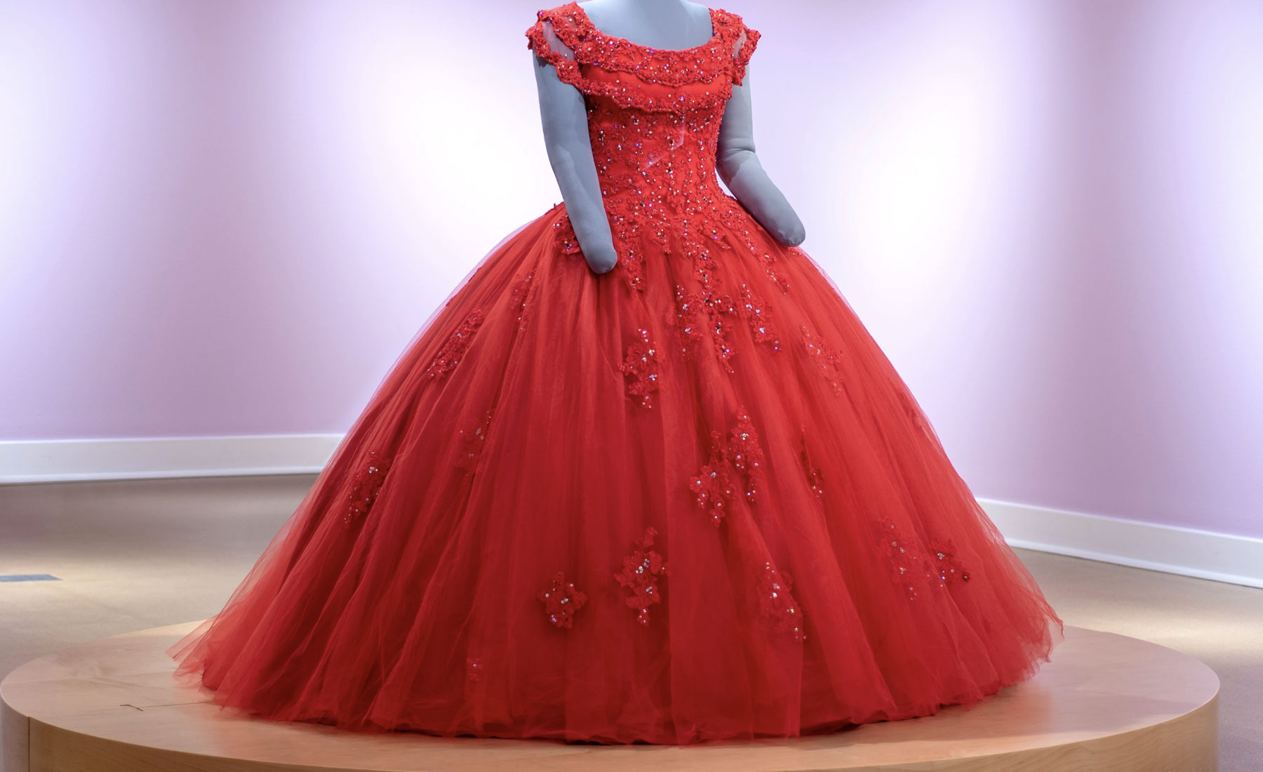 Quinceaneras dress at Spurlock exhibit