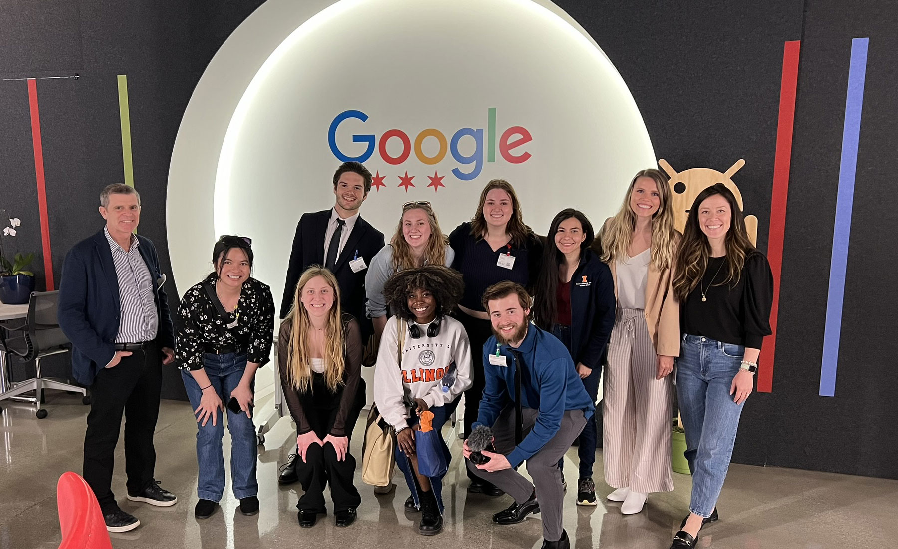 Media students at Google