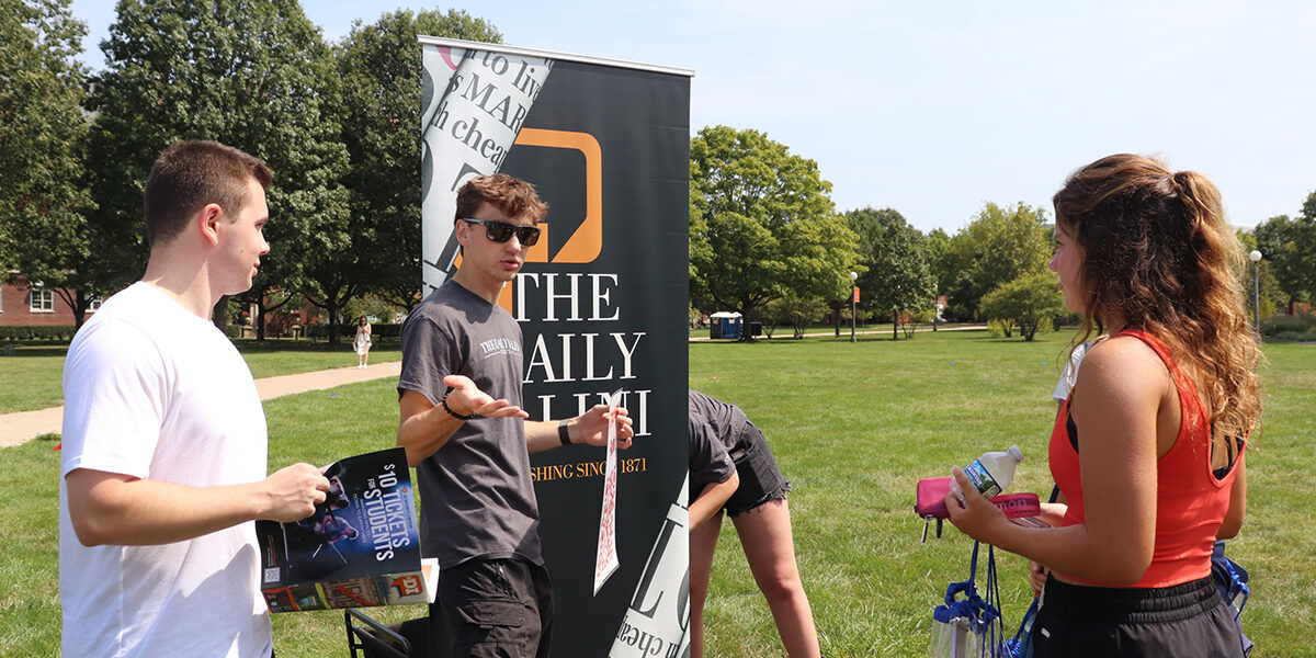 The Daily Illini booth at Meet Media