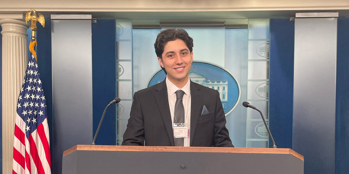 Nathan Gonzalez in White House Press Briefing Room