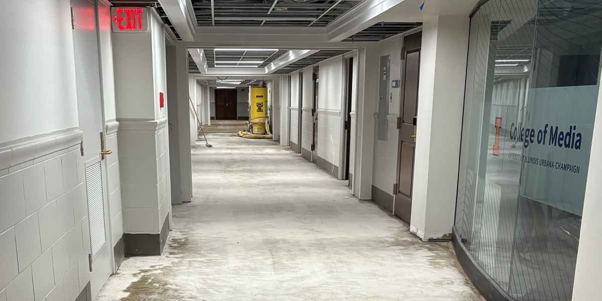 Gregory Hall floor removal