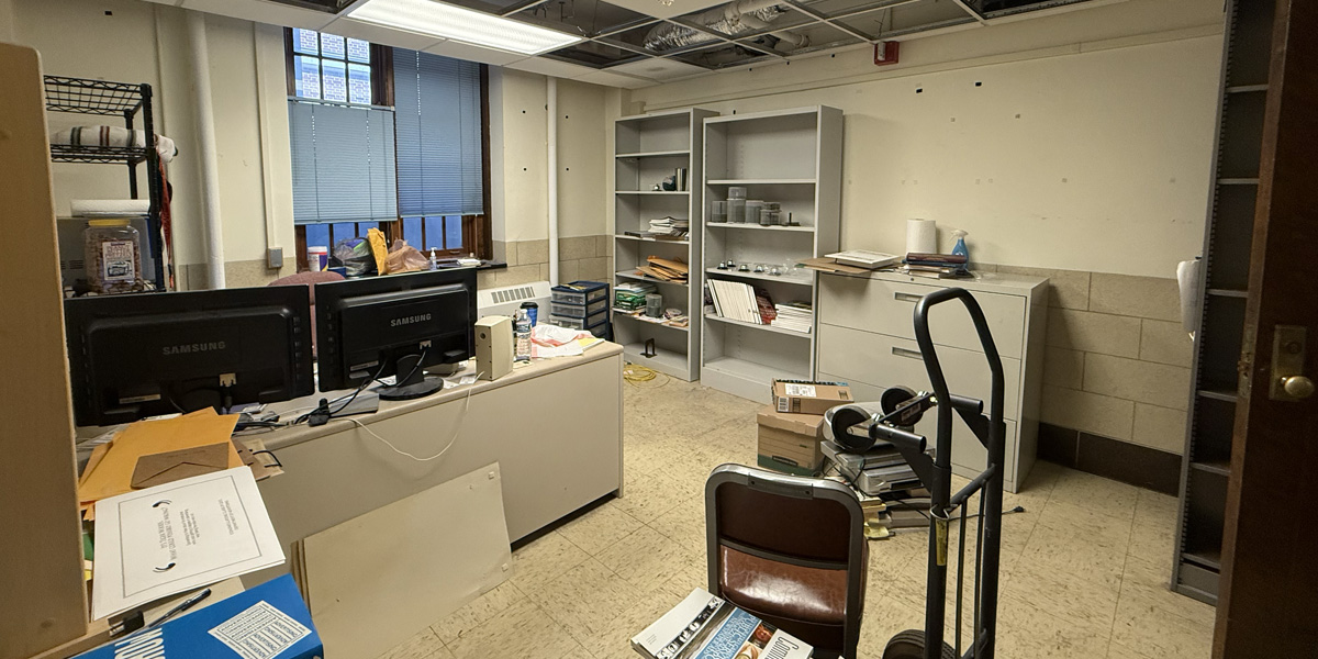 Gregory Hall Rooms 2 faculty office moving out