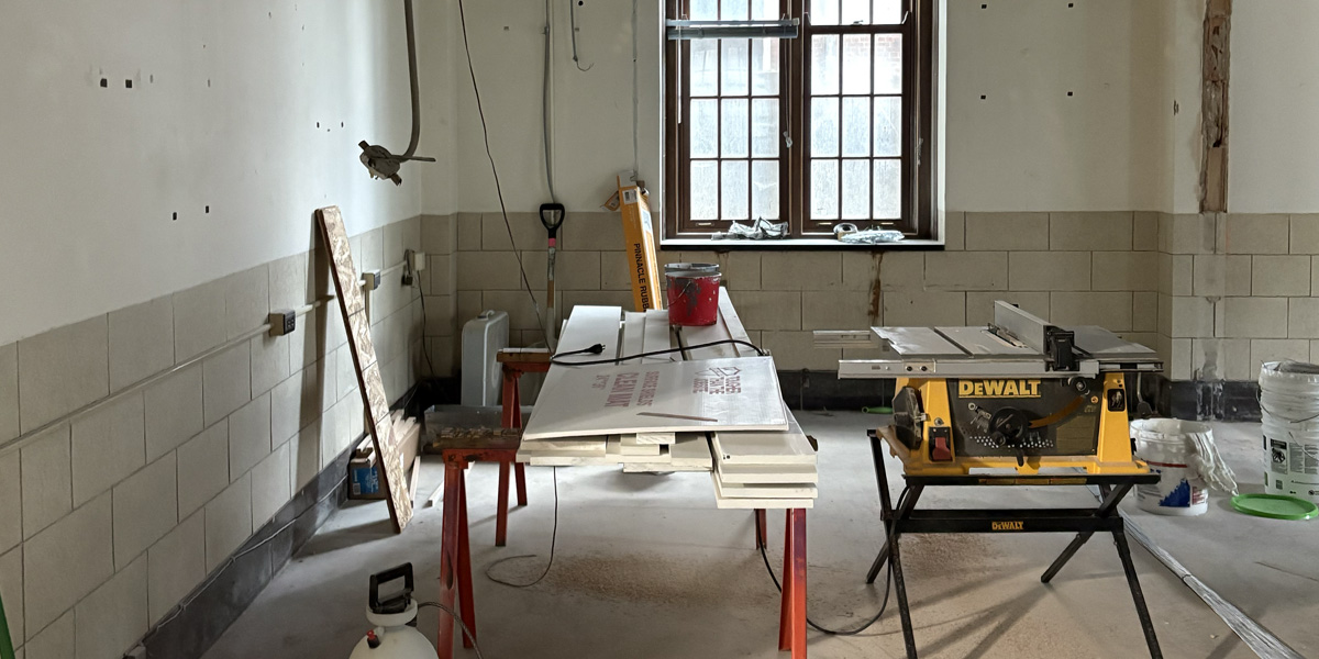 Gregory Hall Room 2 after demo