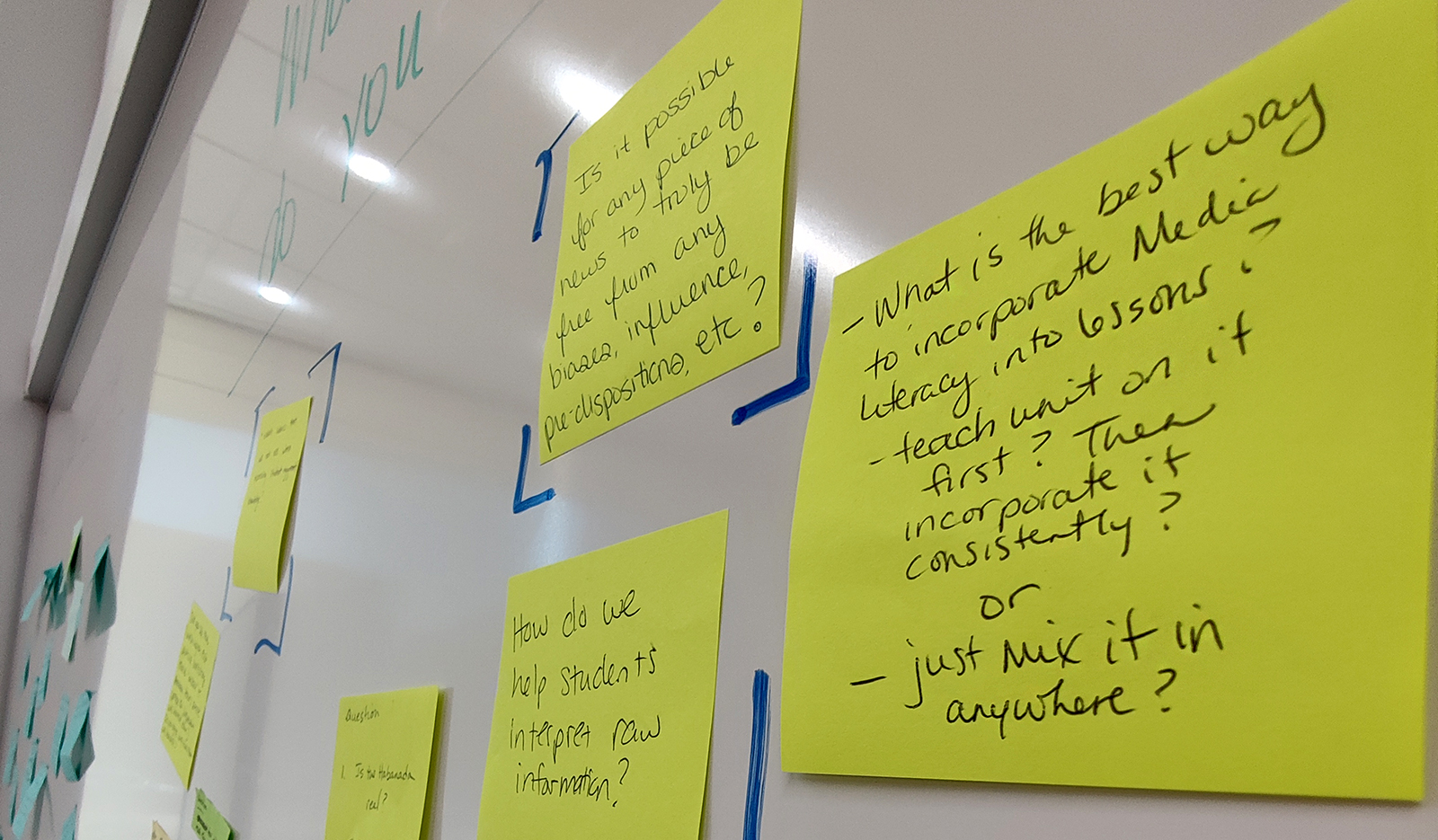 Post-Its from IMEDIA workshop
