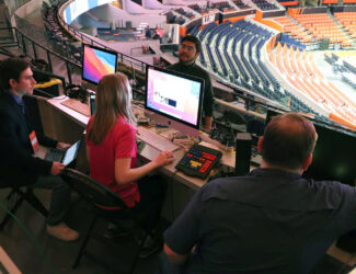 Illini Sports Night pregame show at women's basketball game