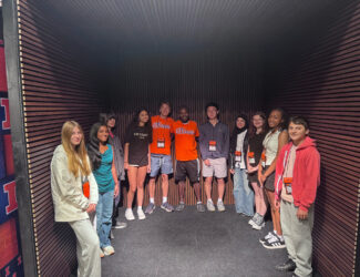 high school participants at Media summer academy