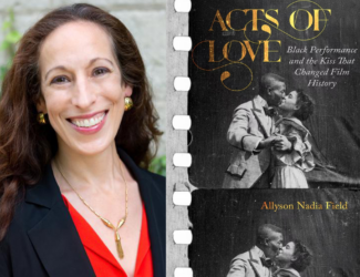 Allyson Nadia Field with her book