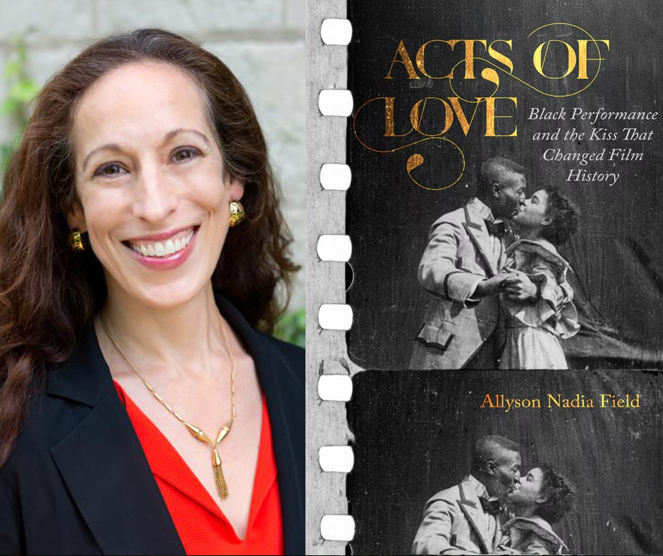 Allyson Nadia Field with her book